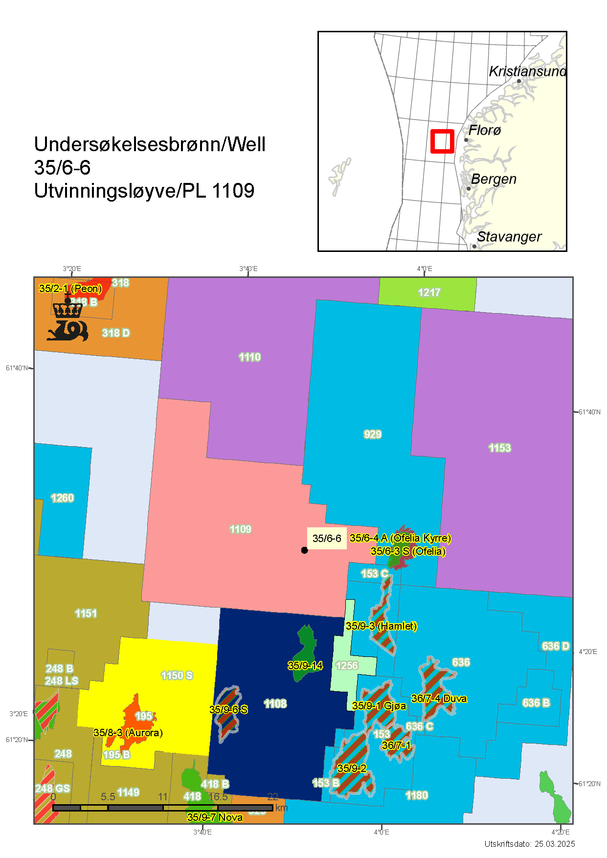 Map showing the location of well 35-6-6.