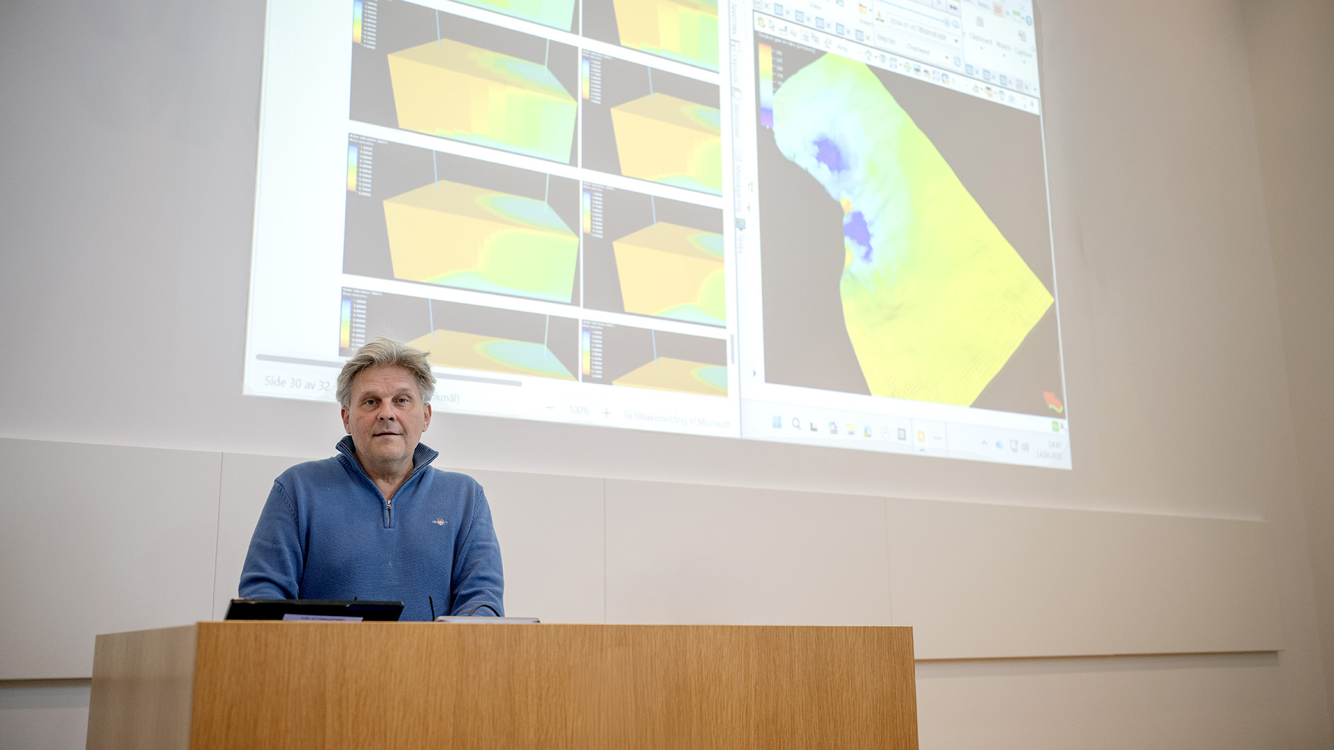 Ove Bjørn Wilson er senior reservoaringeniør i Sokkeldirektoratet. Han leder et prosjekt som undersøker mulighetene for bruk av avanserte utvinningsmetoder (EOGR) på norsk sokkel. Foto: Linn Smerud