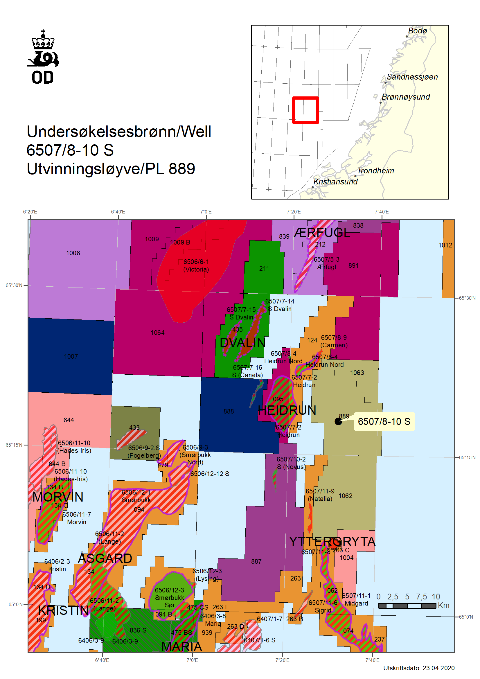 Map of well 65078-10-S