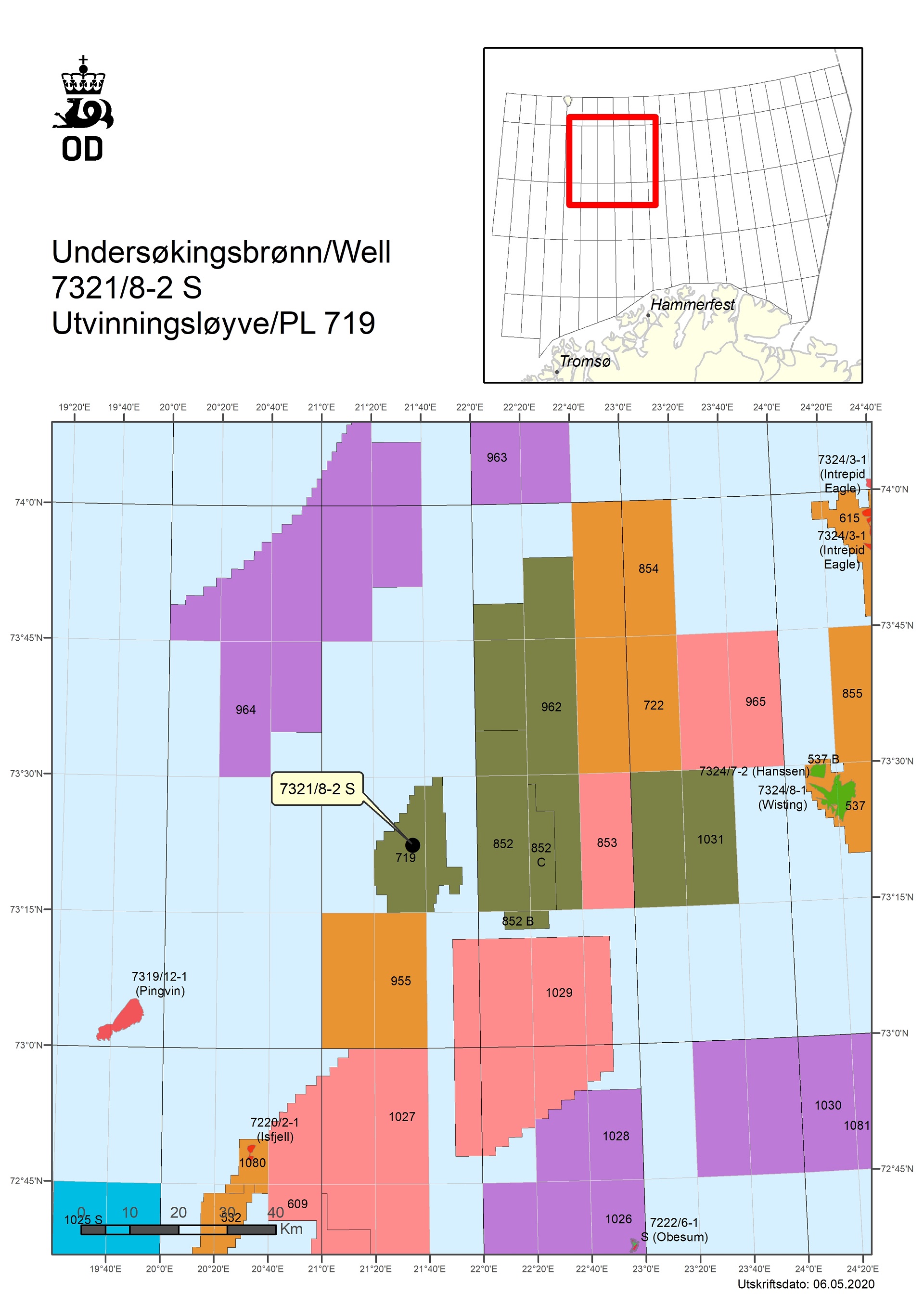 Map of well 7321-8-2-S