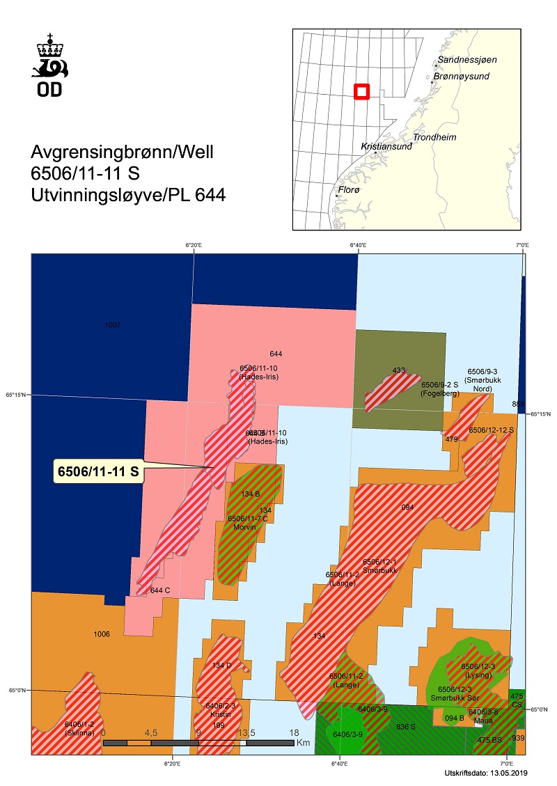Map over well 6506-11-11-S