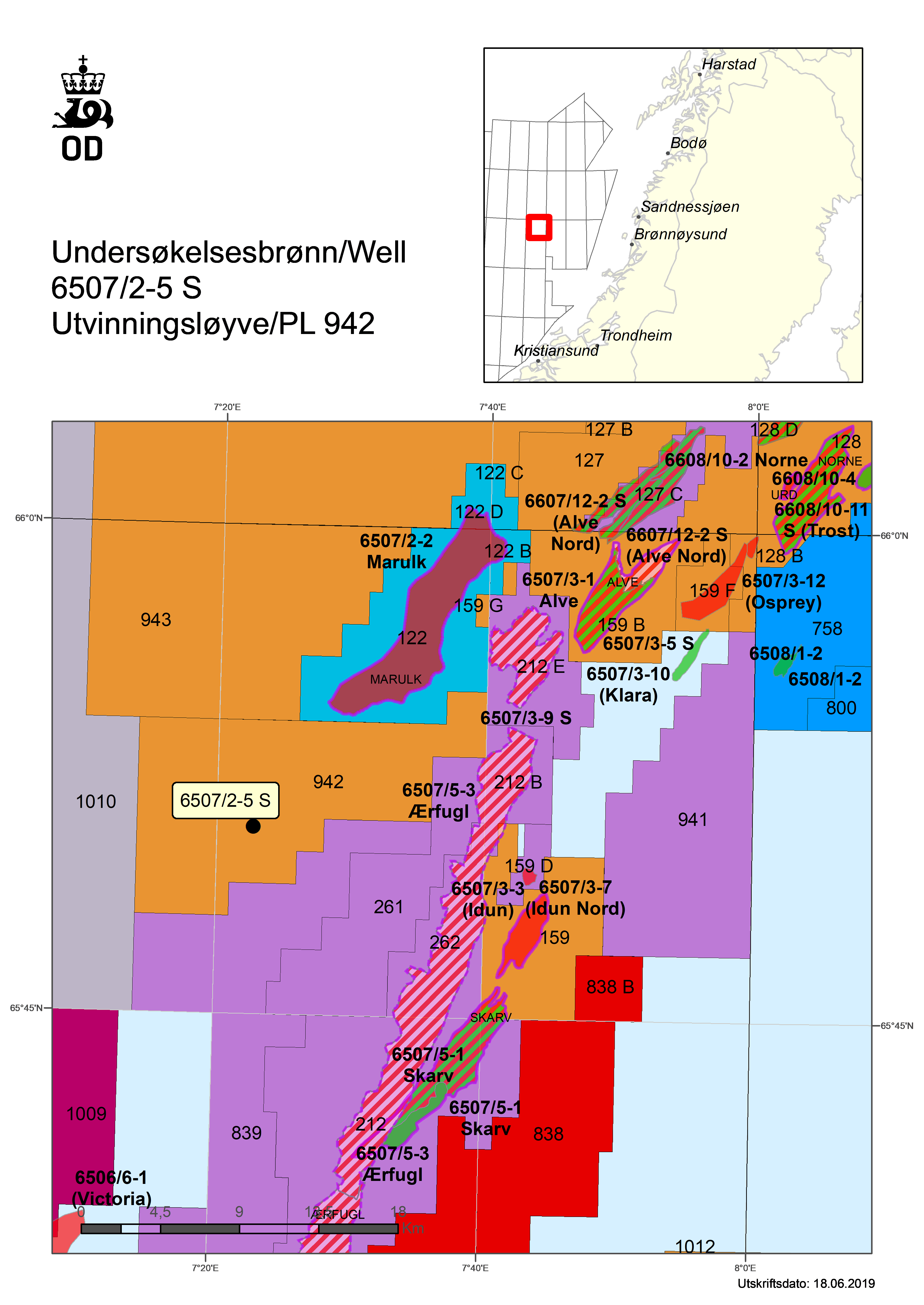 Map of well 6507-2-5