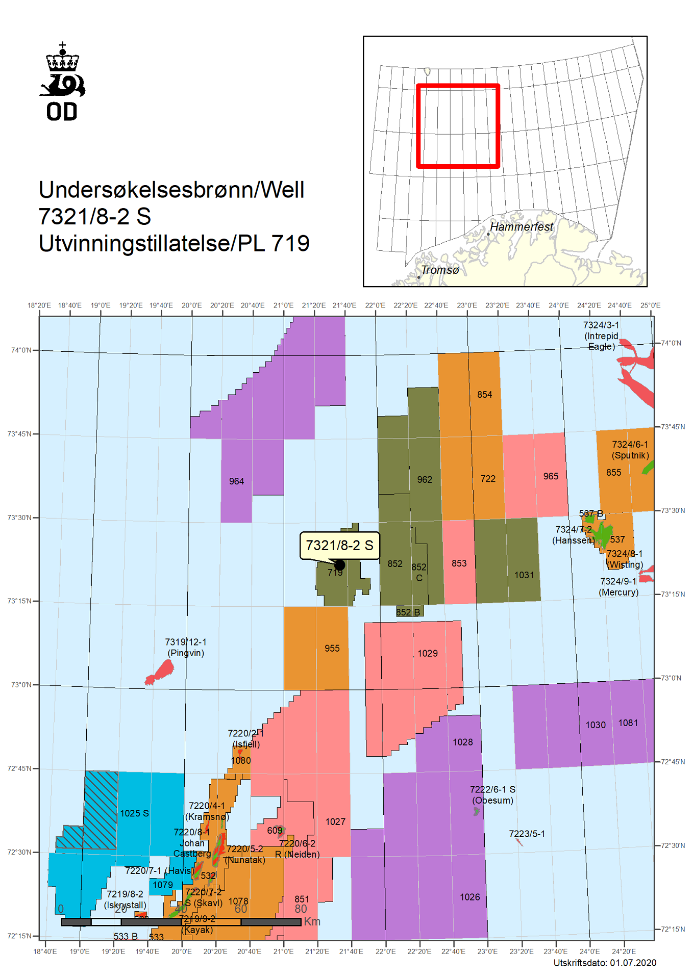 Map of well 7321-8-2S