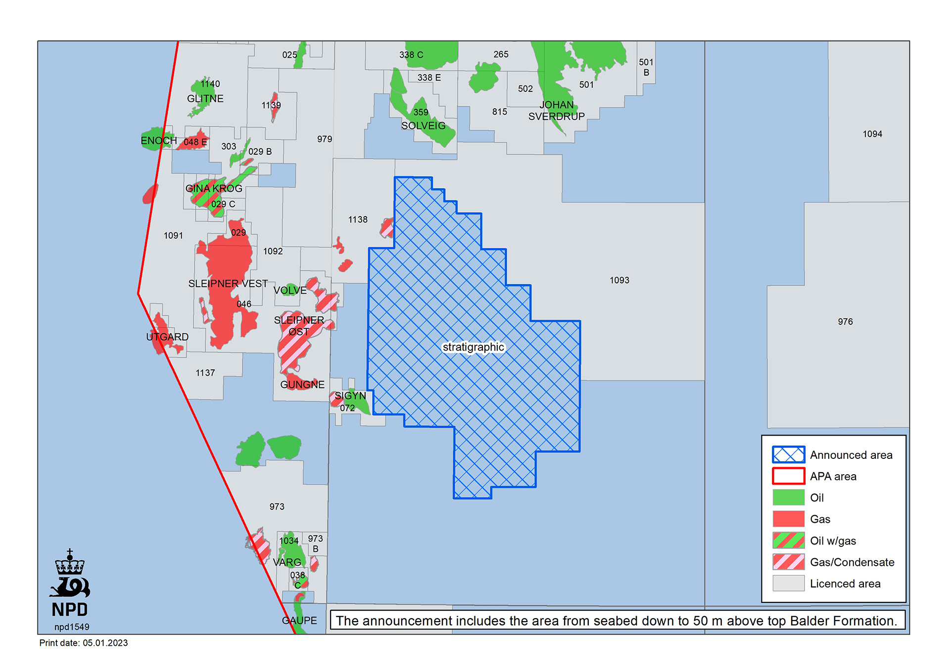 Map of available acreage