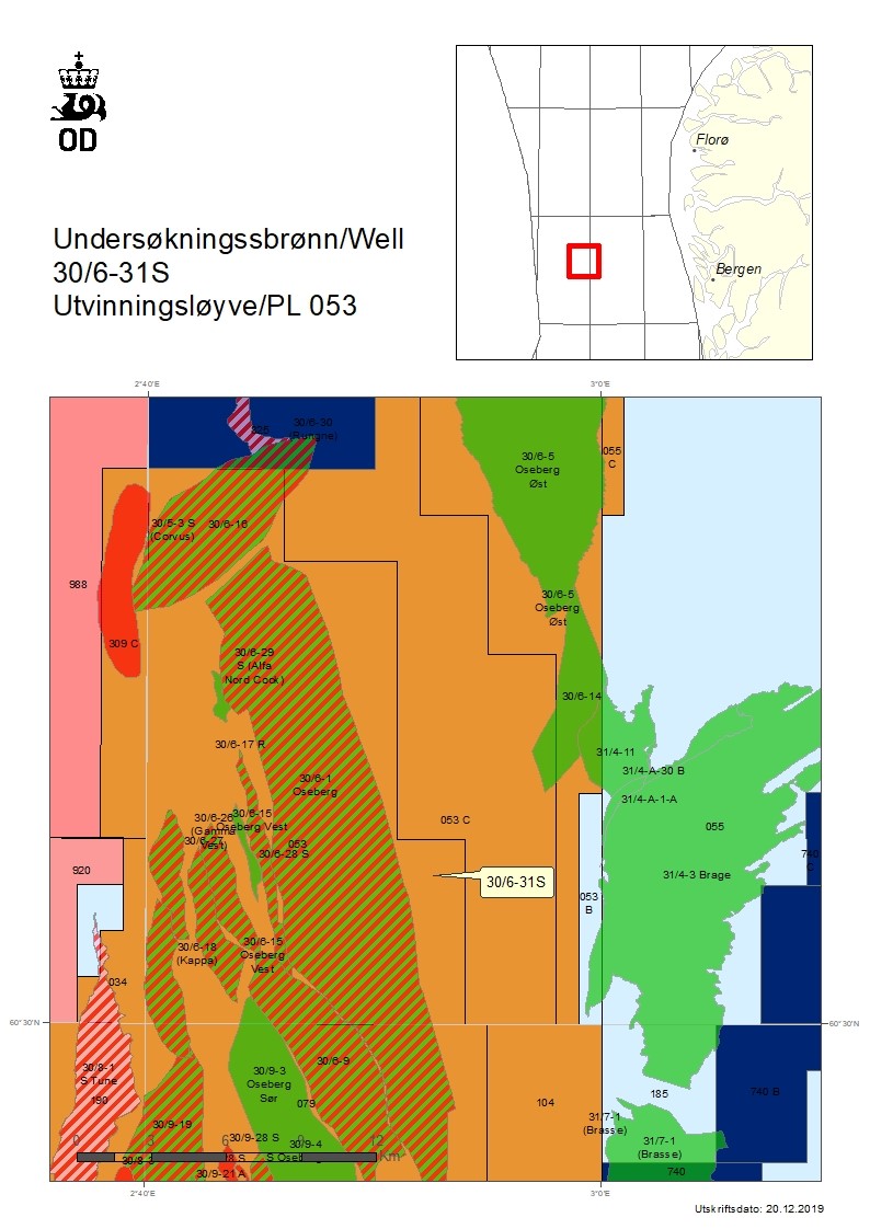 Map of well 30-6-31 S