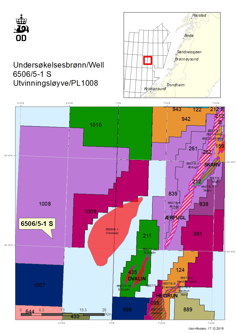 Map of well 6506-5-1-S