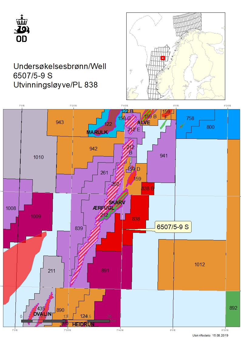 Map of well 6507-5-9-S