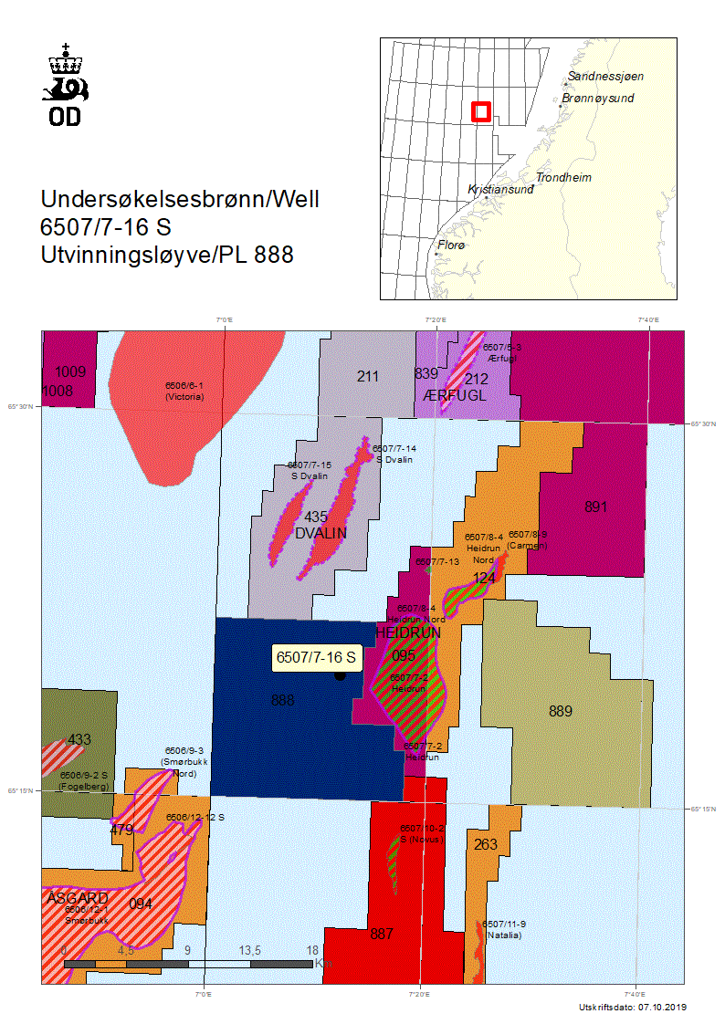 Map of well 6507-7-16-S