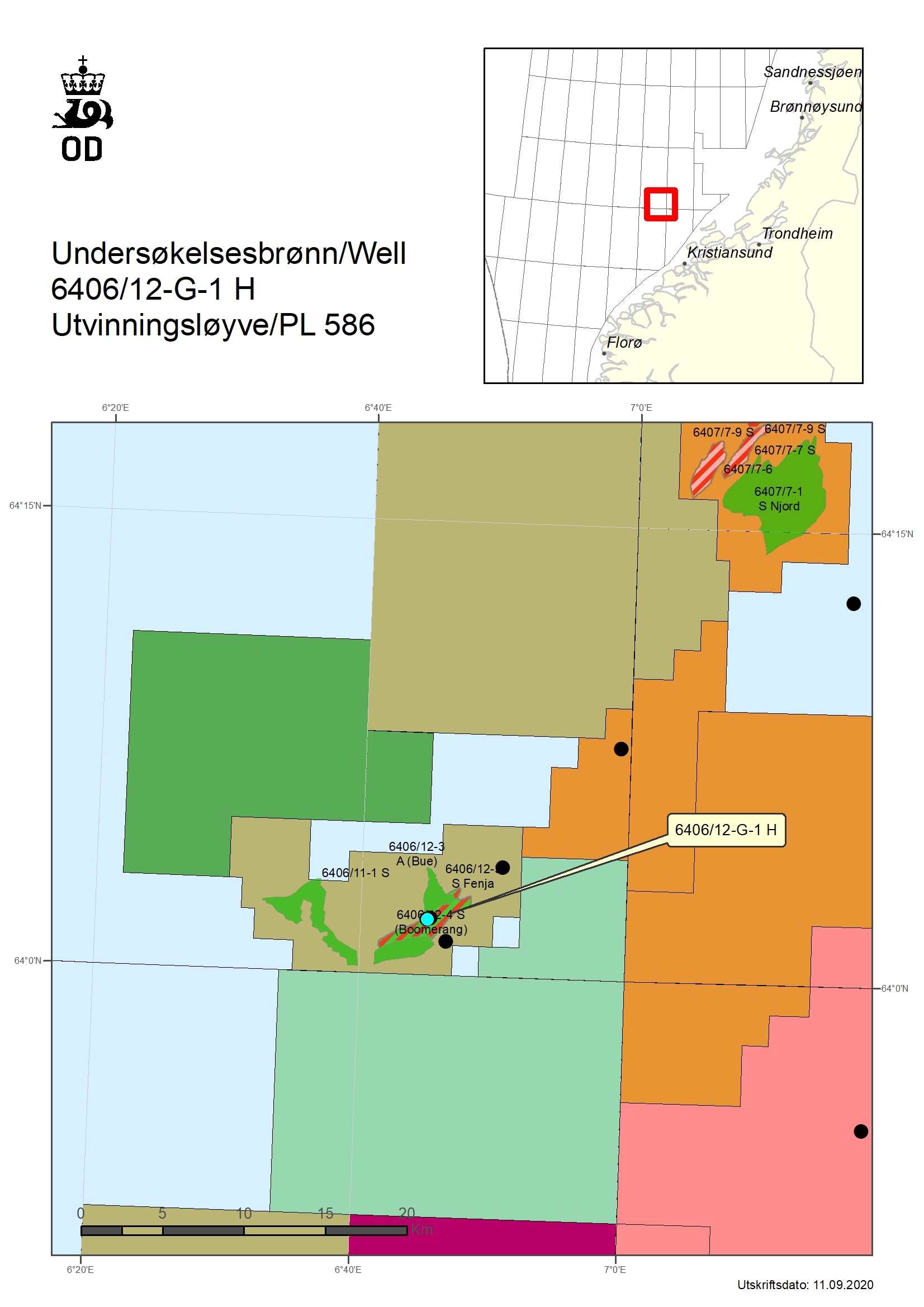 Map of well 6406-12-G-1-H