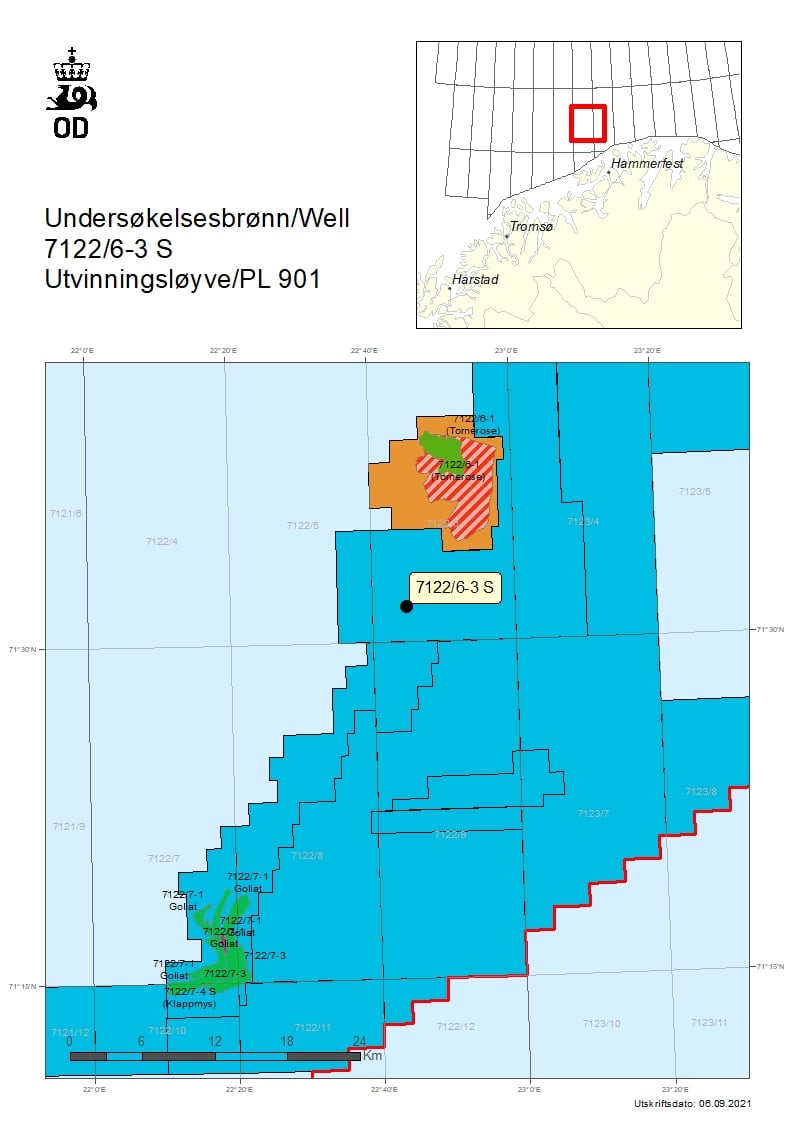 Map of well 7122-6-3-S