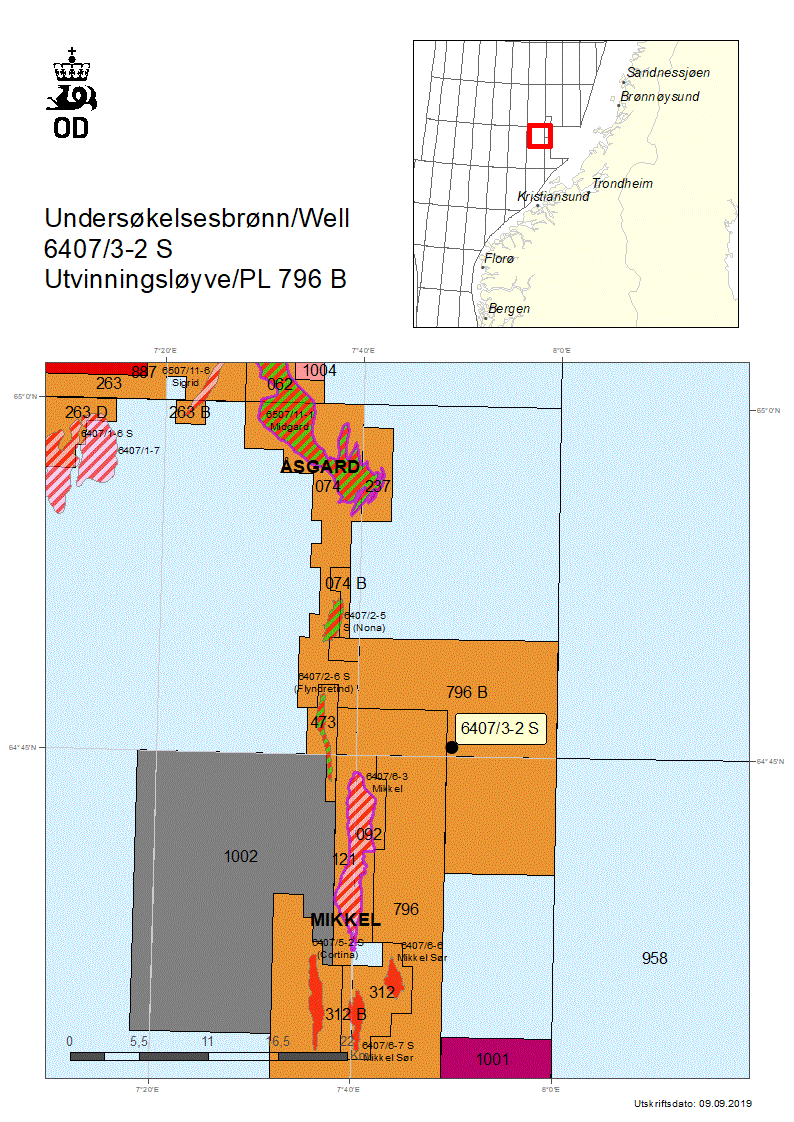 Map of well 6407-3-2-S