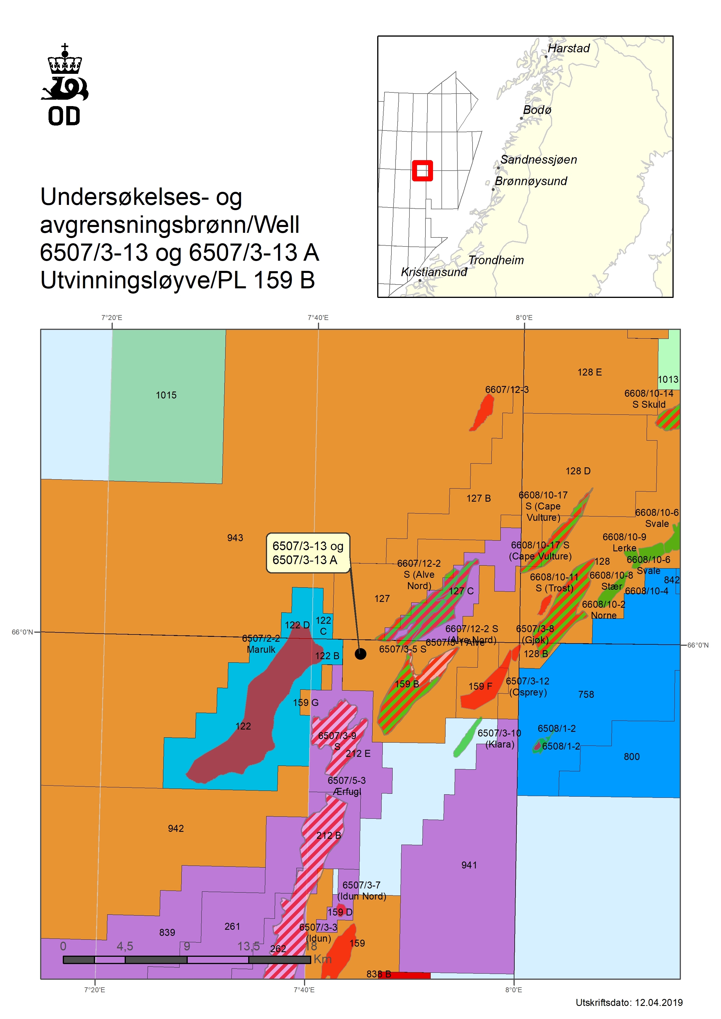 Map of well 6507-3-13-13-A