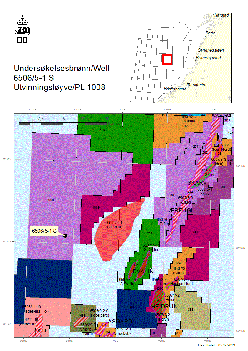 Map of well 65065-1-S