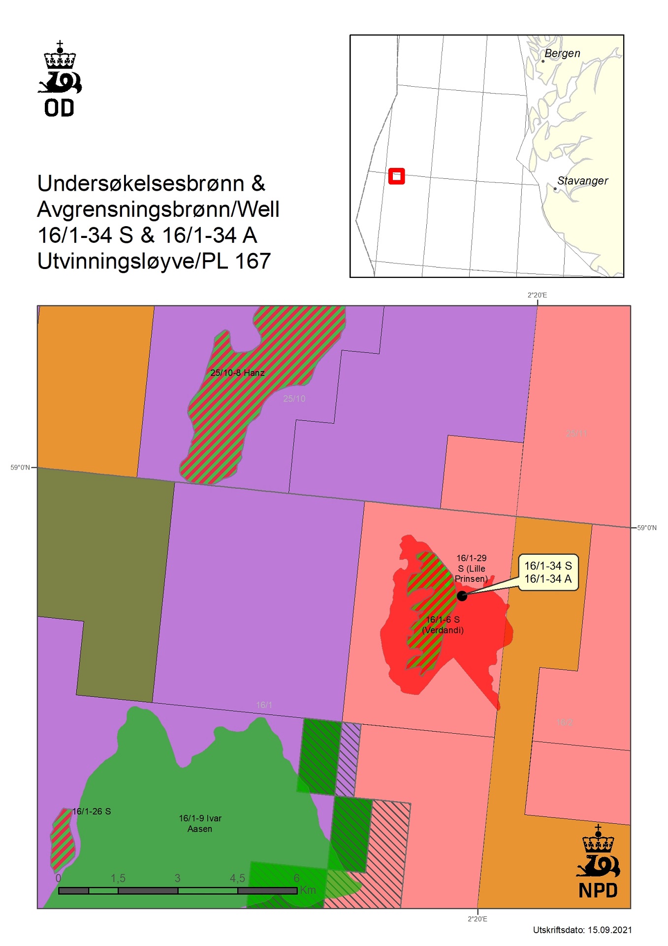 Map of wells 16-1-34-s-og-16-1-34-a