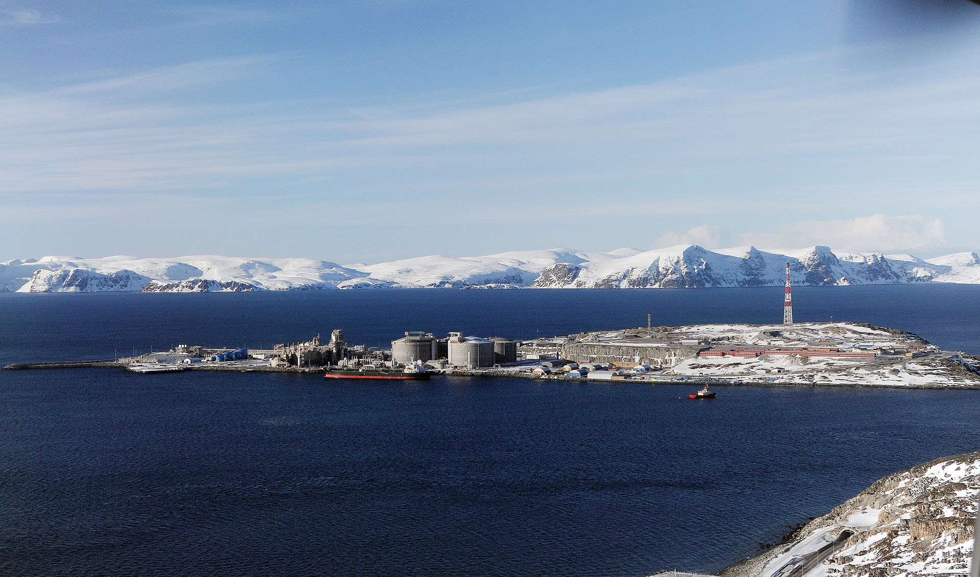 Bilde av Melkøya landanlegg av fotograf Harald Pettersen, Equinor