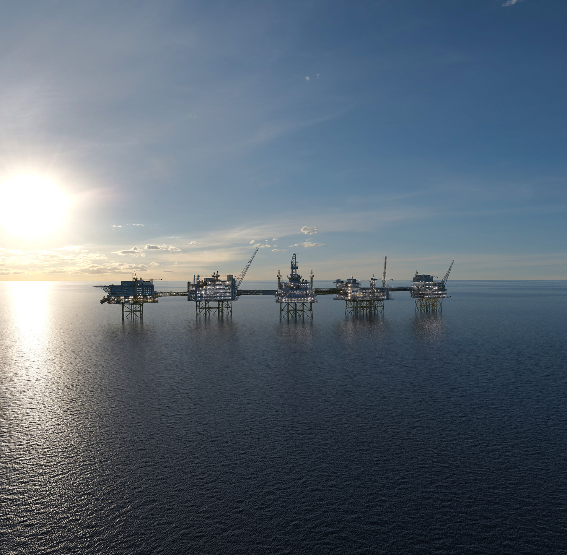 Illustration of the Johan Sverdrup field.