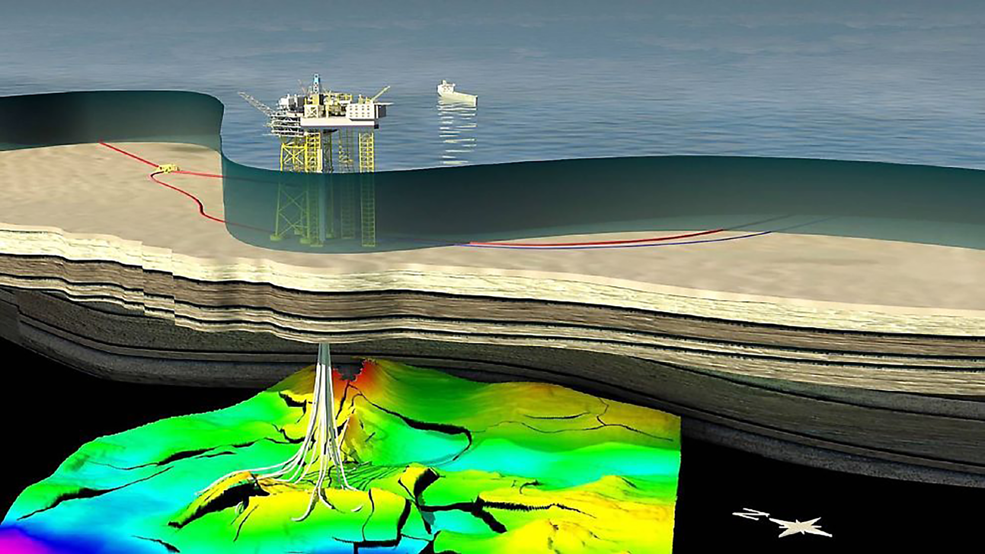 Gina Krog is developed with a seabed production facility and a storage ship for oil. (Illustration: Statoil)