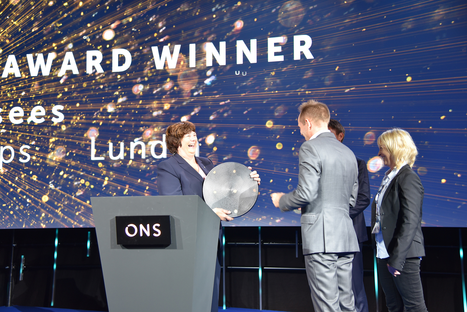 The award was presented for the 15th time by NPD director general Bente Nyland at an event during the ONS 2018 oil show in Stavanger on 28 August. Representatives from Aker BP (operator with a 65 per cent interest), ConocoPhillips (20 per cent) and Lundin (15 per cent) were called onto the stage to receive the prestigious prize.