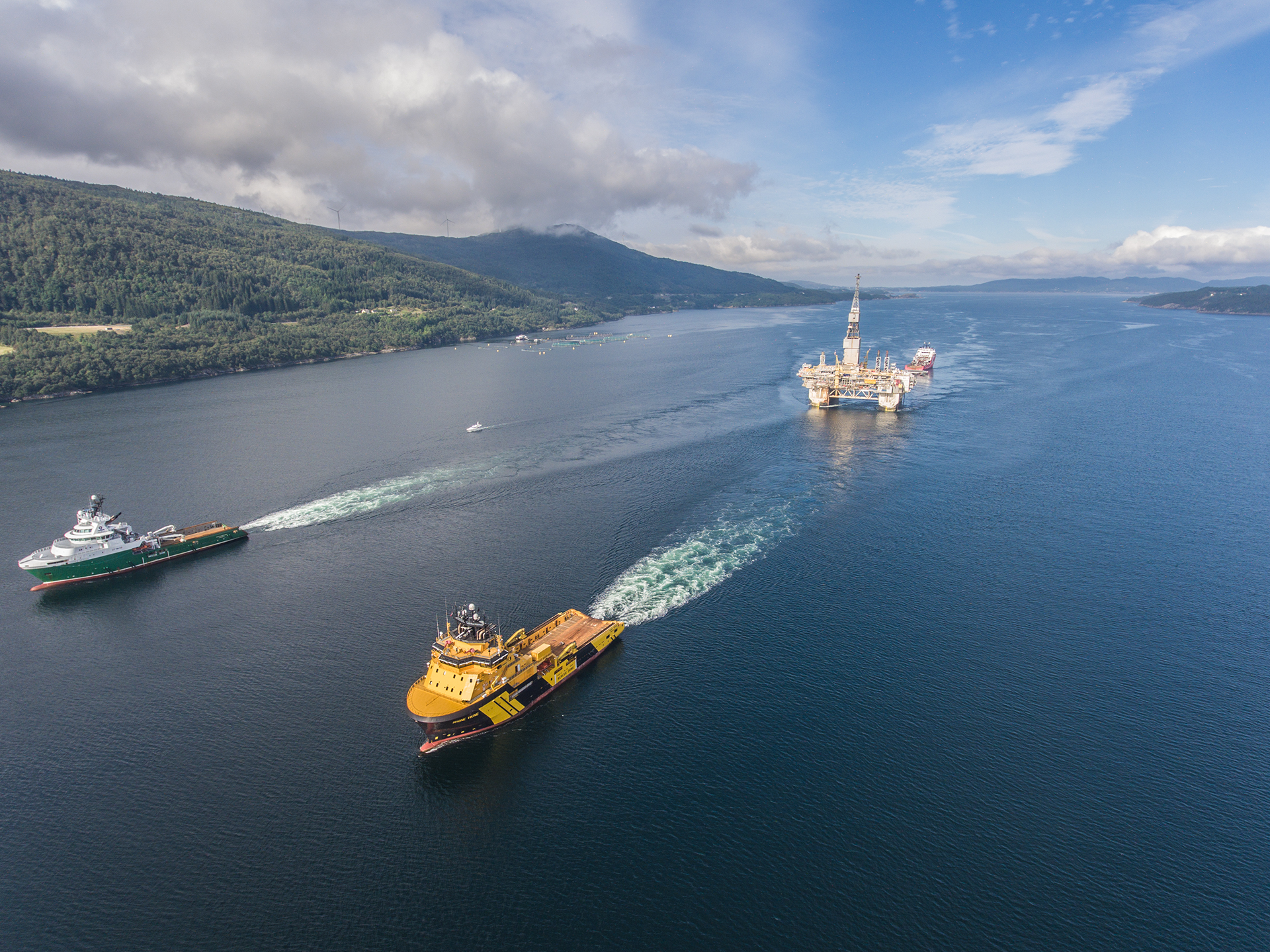 Production on Njord was halted in 2016 and the facilities were brought to shore for upgrades after cracks were discovered in the structure. Production will resume in 2020. (Photo: Statoil).
